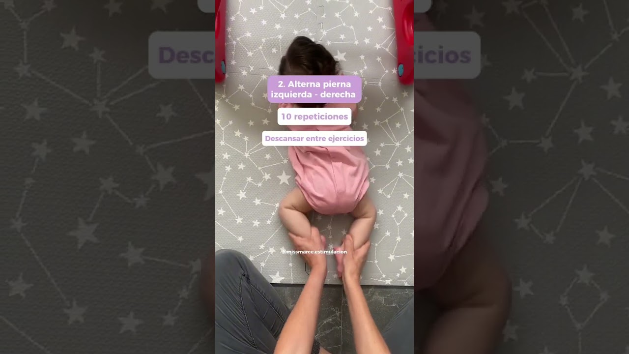 3 Ejercicios de patr&oacute;n cruzado para fomentar el gateo (4M+) 🚼