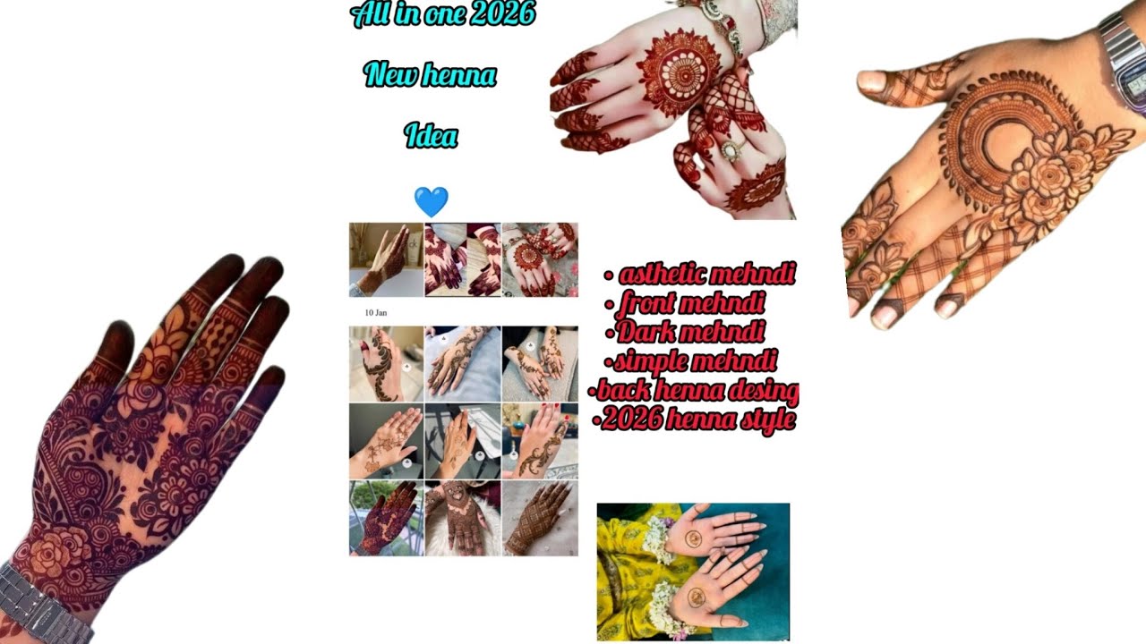 All in one mehendi design💕🌿🌙||2026 new mehendi desing👀🌿 #viral #mehendi #newmehndi #trendingdesing