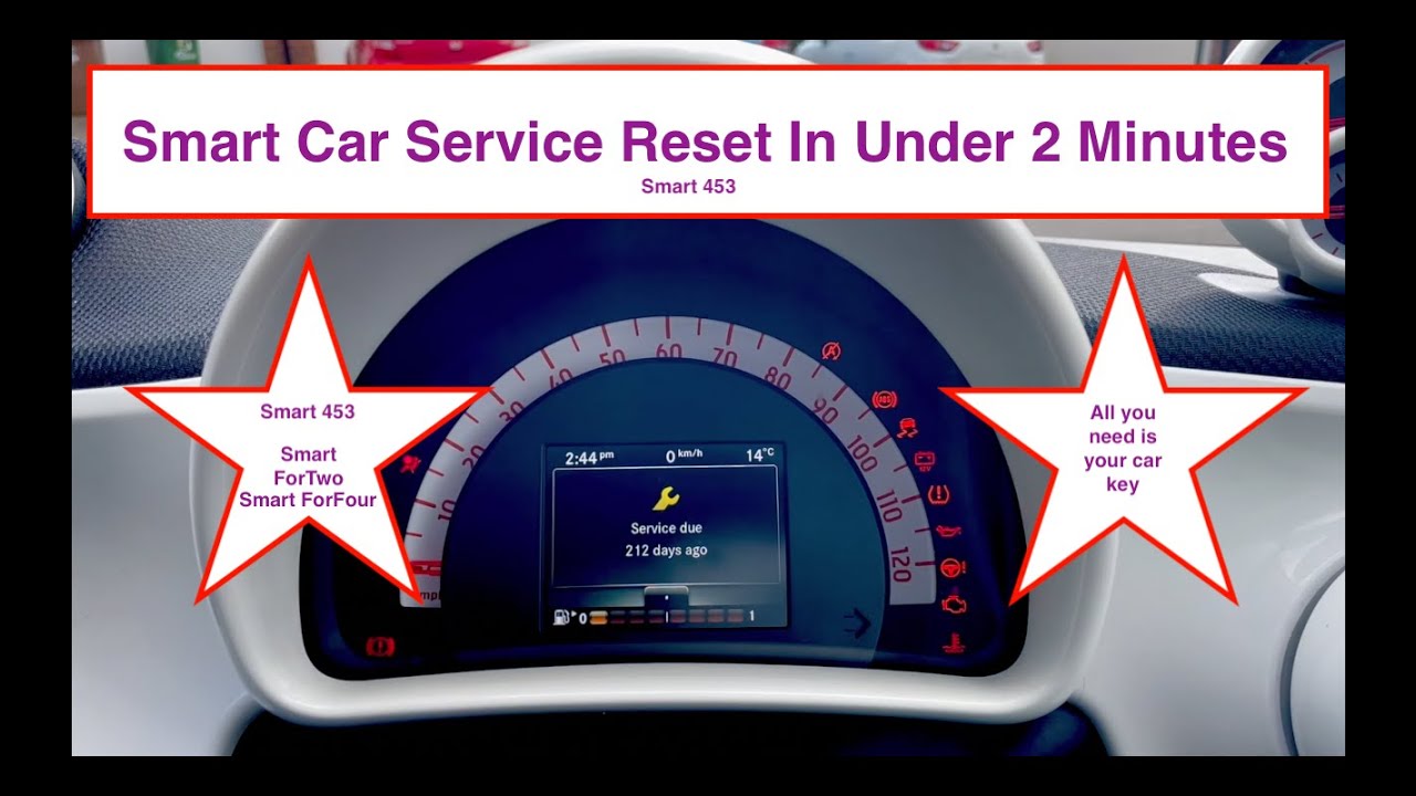 Как сбросить индикатор сервисного обслуживания Smart Car менее чем за 2 минуты