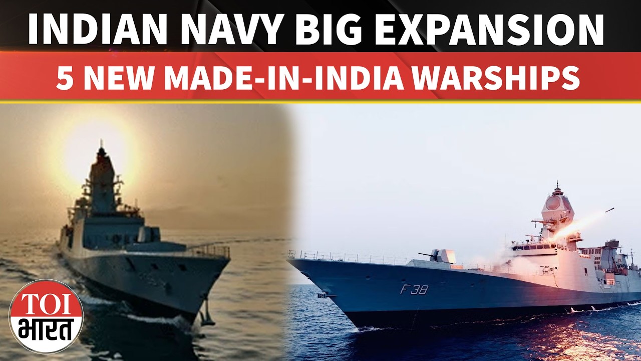 Indian Navy to Induct 5 Indigenous Warships, Boosting Maritime Power and Fleet Expansion
