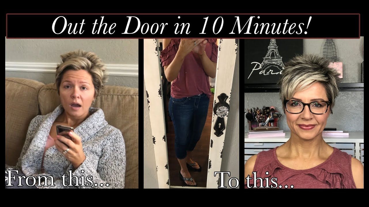 Out the Door in 10 Minutes!! Hair, Makeup & Outfit