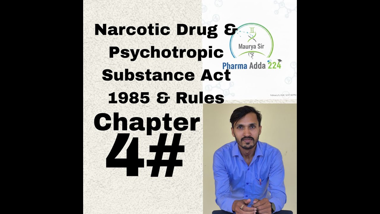 Narcotic Drugs and Psychotropic Substances ACT,1985 and Rules