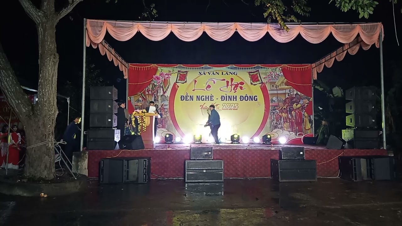 đ&ecirc;m giao lưu nghệ mừng đảng, mừng xu&acirc;n mừng lễ hội - Đền ngh&egrave; , Đ&igrave;nh Đ&ocirc;ng x&atilde; văn lang năm 2025
