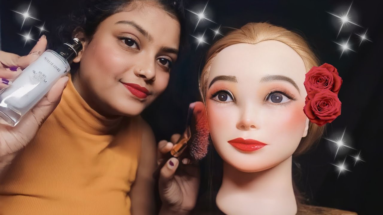 ASMR Makeup on Mannequin (Whispered) 💄💕