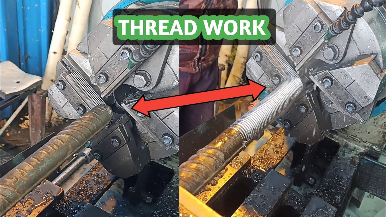Thread Work How To Make Thread IN 32mm Steel Bar.