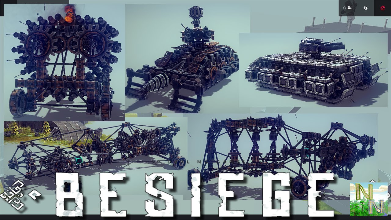 Besiege v0.11 Механизмы, Шестерёнки, Гусеницы.