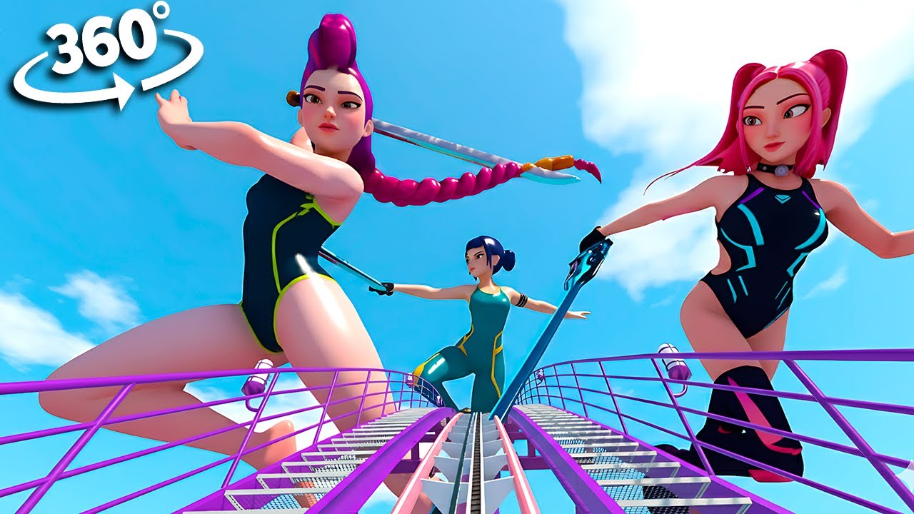 🎢 360° KPop Demon Hunters — Американские горки в VR