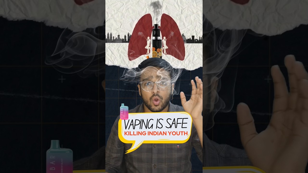 ARE VAPES H̶A̶R̶M̶F̶U̶L̶ SAFER THAN CIGARETTES?🤔 #shorts #sutta #smoker