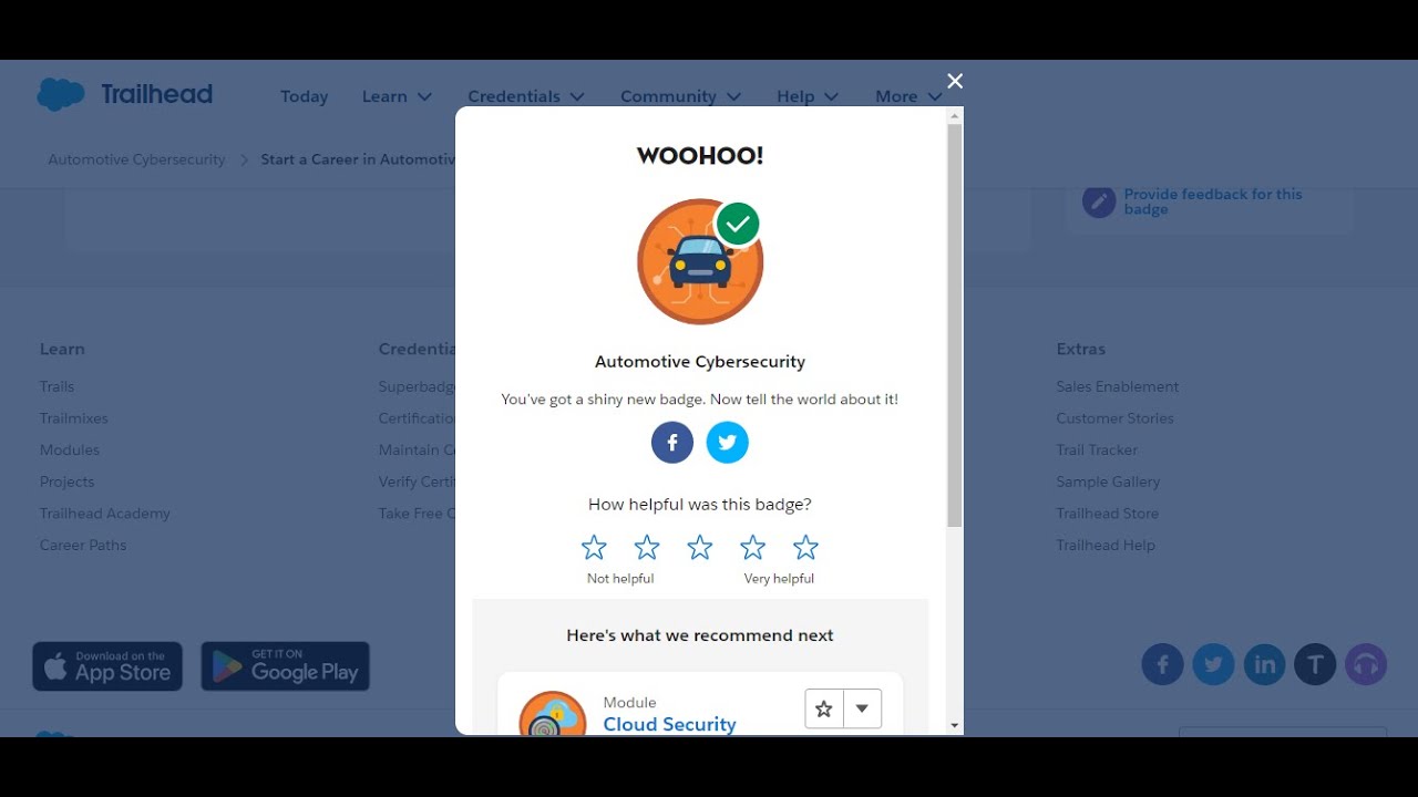 Automotive Cybersecurity in Salesforce Trailhead 2023