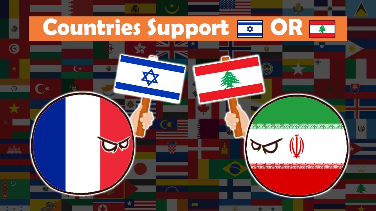 Countries that support Israel 🇮🇱 vs Lebanon 🇱🇧