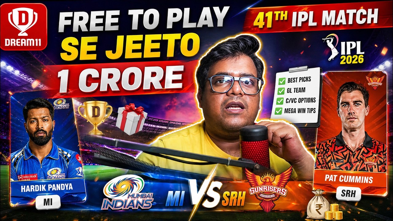MI vs SRH Dream11 Prediction 2026 | Best Fantasy Team, Pitch Report & Playing XI