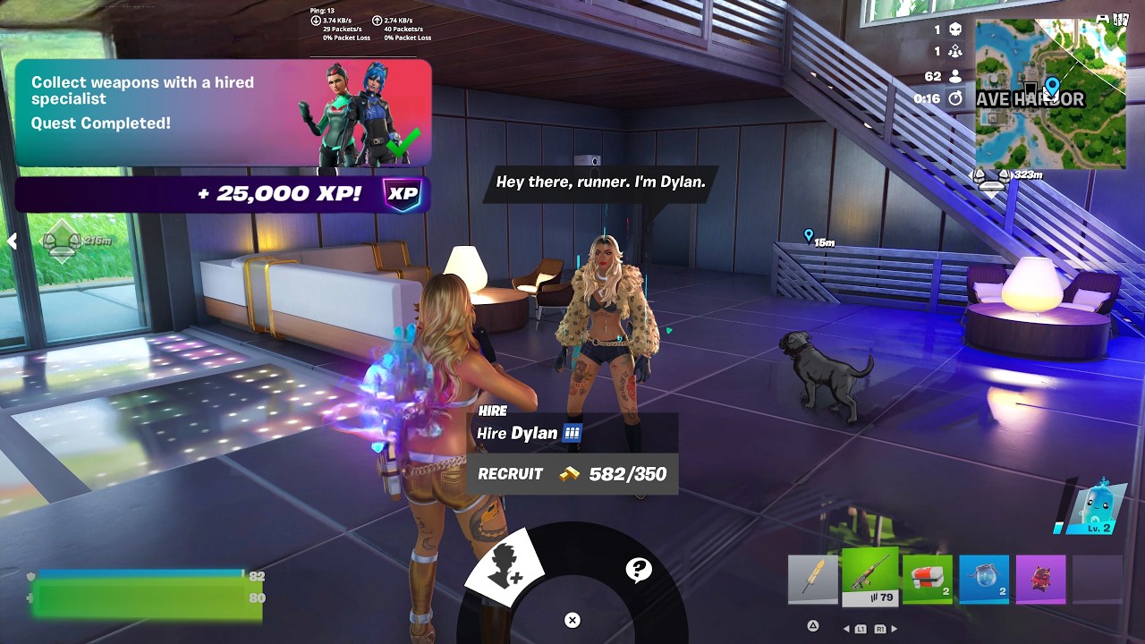 Fortnite - Collect Weapons With A Hired Specialist (WEEK 1 Quests Challenges)