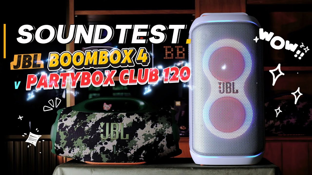 🕪 JBL「BOOMBOX 4」(200/210 Вт) против 「PARTYBOX CLUB 120」(160 Вт) 🕪 Soundtest