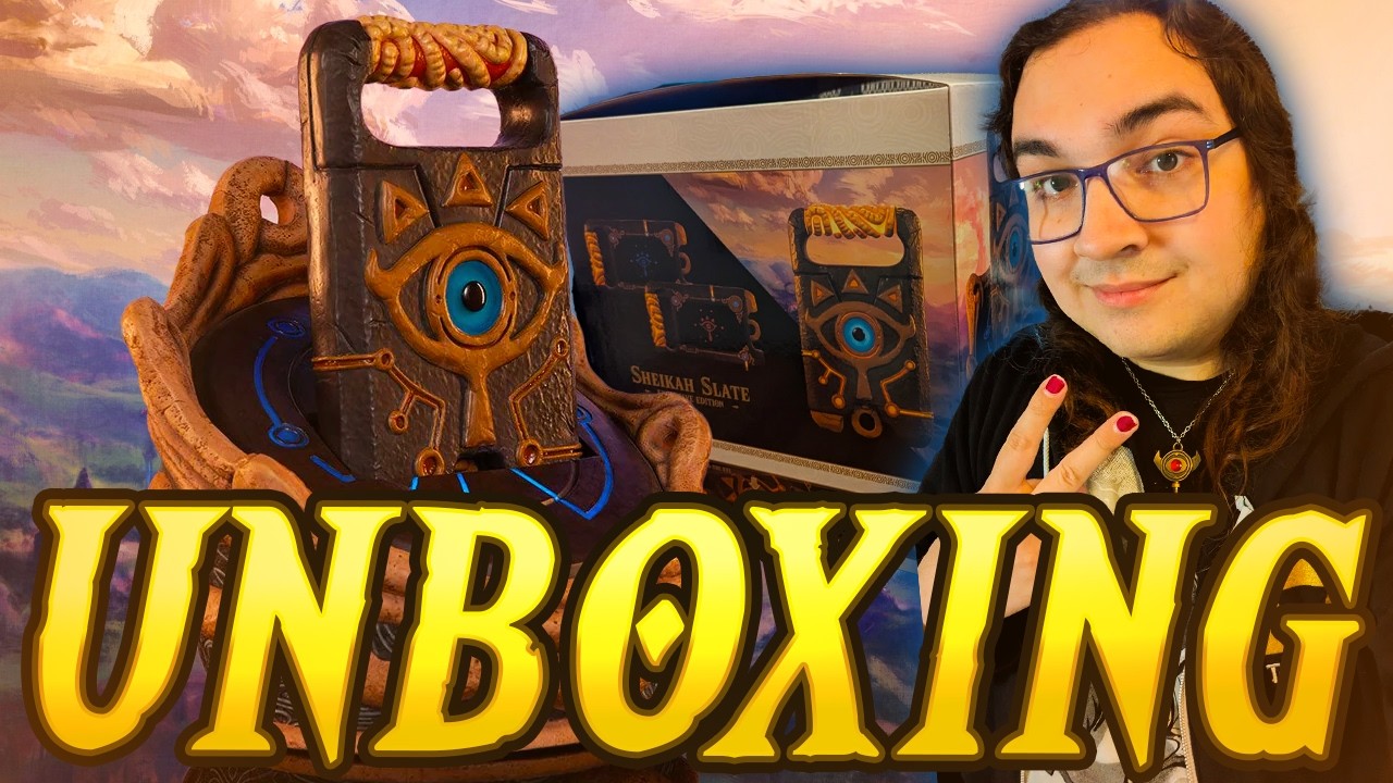 INCREDIBLE Sheikah Slate Replica! (First 4 Figures Unboxing)