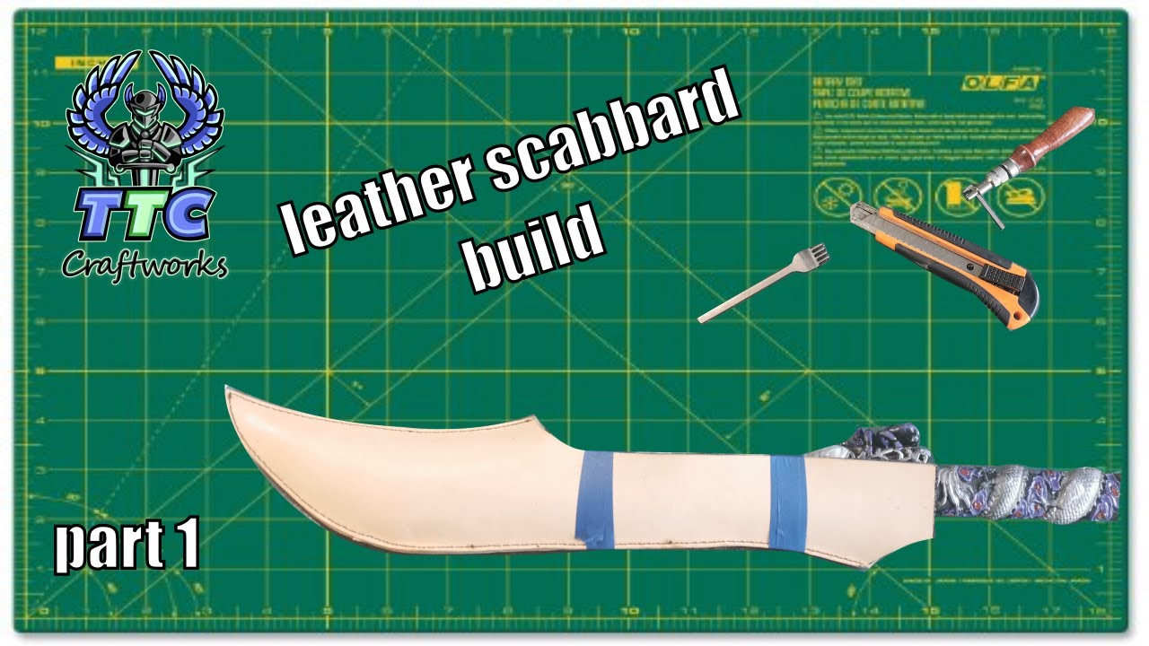 easy leather scabbard for LARP - part 1