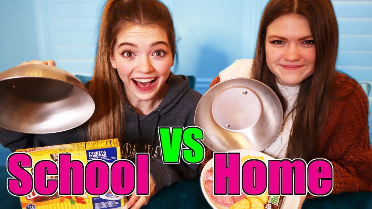 School Lunch Vs Home Food Challenge