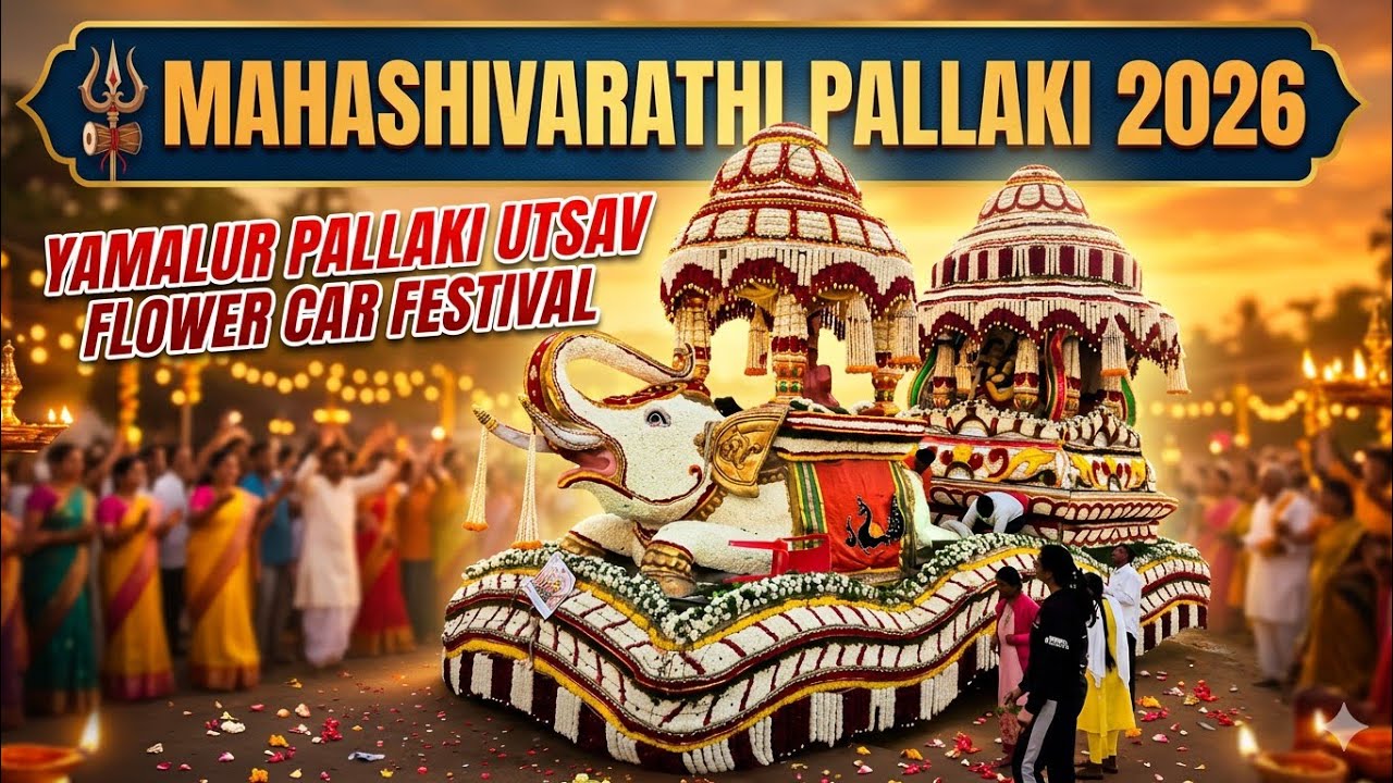 MAHA SHIVARATRI CELEBRATION CHARIOT PROCESSION IN YAMALUR 2026