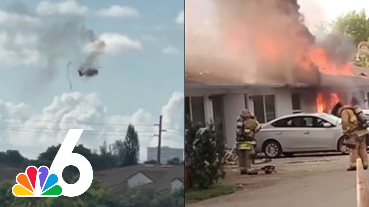 2 dead after fire rescue helicopter crashes into Broward apartment building