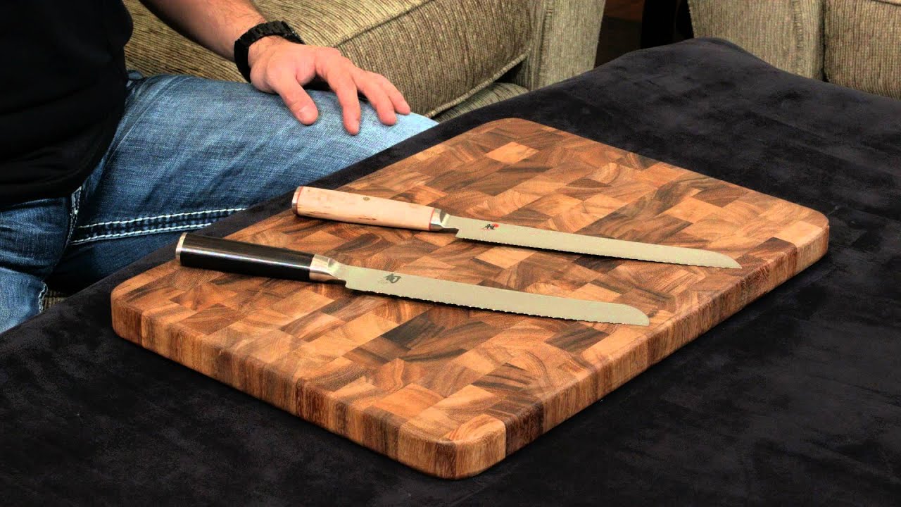 Miyabi Birchwood vs Shun Classic — Bread Knife.