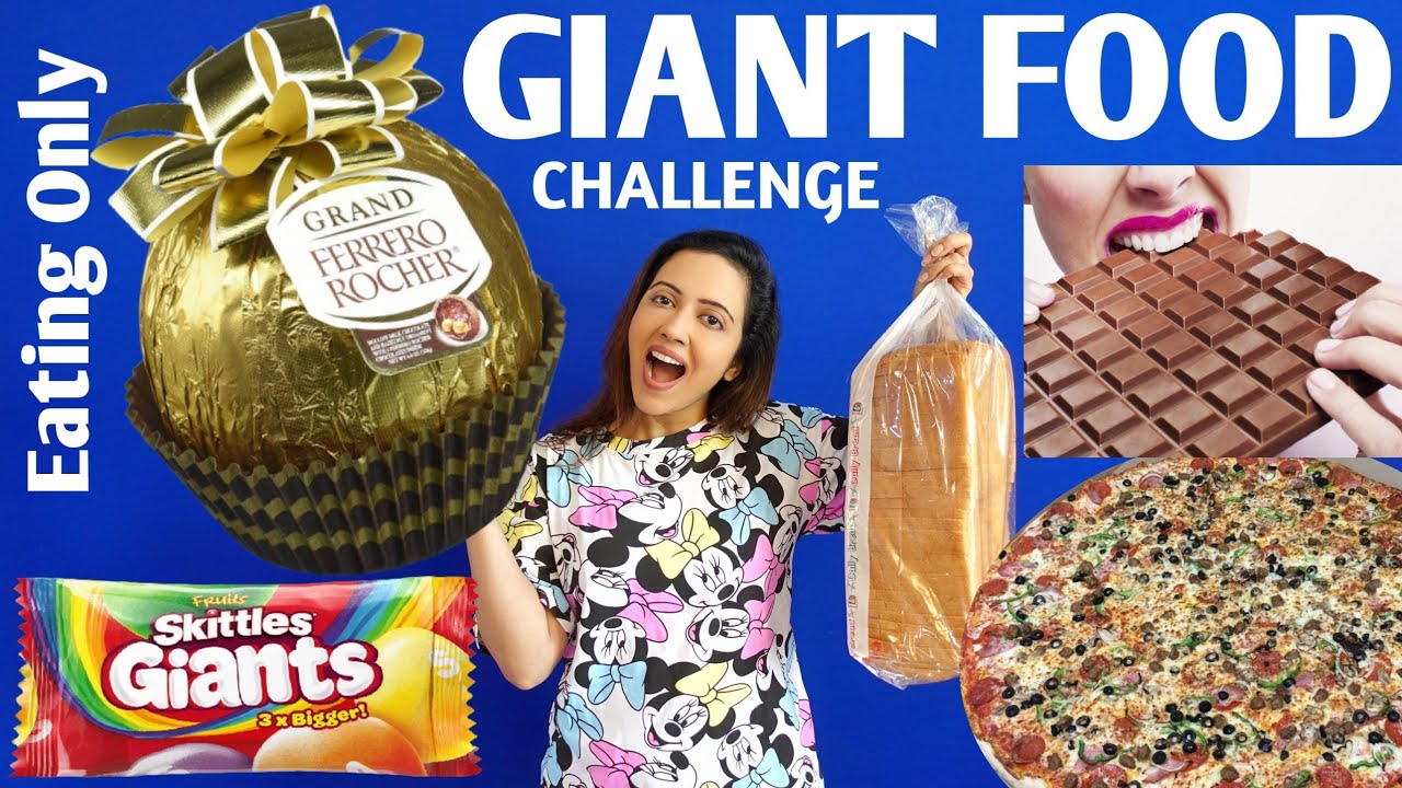 Eating Only GIANT Food For 24 Hours Challenge 😵 Gone Crazy | Garima's Good Life (English Subtitles)