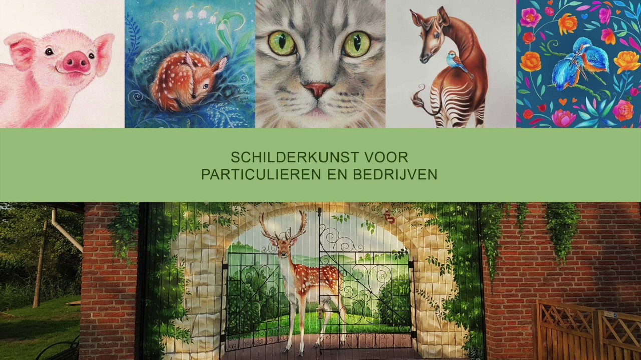 Time-laps muurschildering door Maria Tiqwah