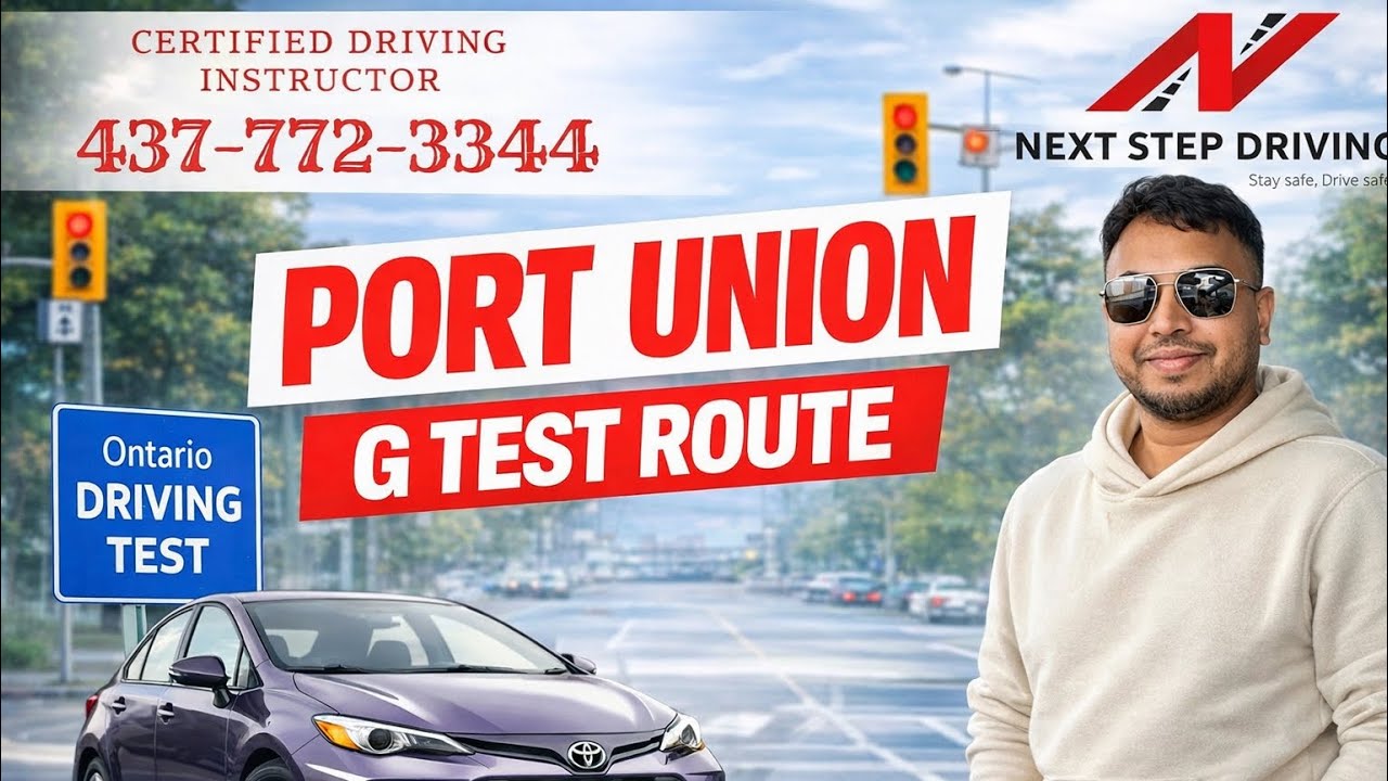 Toronto Port Union G Test route | 4K Video 