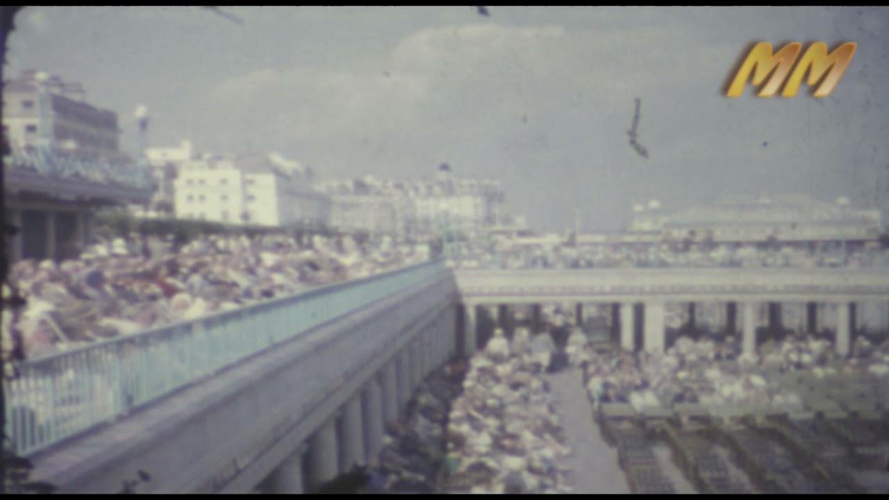 Eastbourne England 1960s Old cine film
