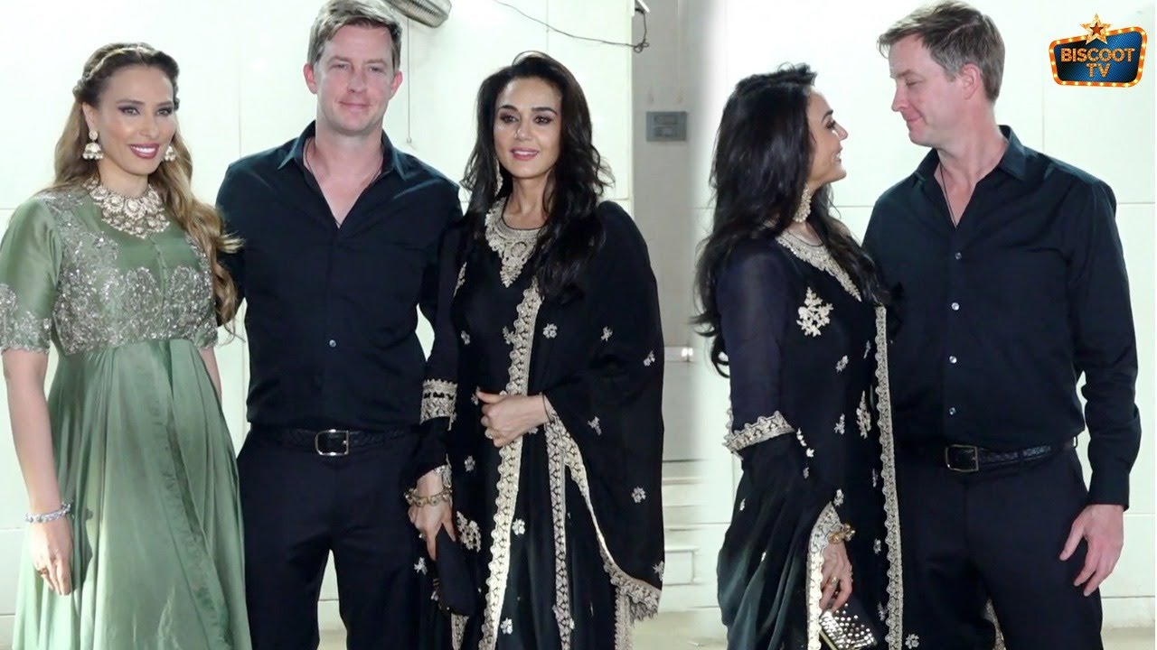 Priety Zinta With Husband & Iulia Vântur at Sohail Khan Residence For Eid Party
