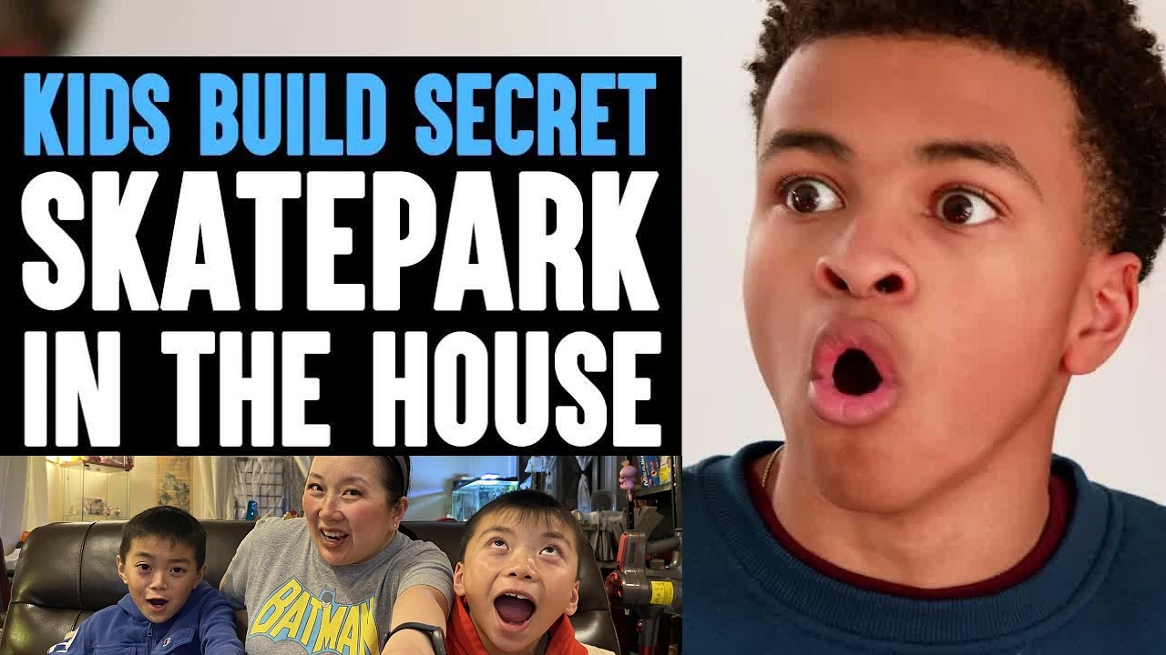 Дети строят СЕКРЕТНЫЙ СКЕЙТПАРК в доме при участии Бена Азеларта