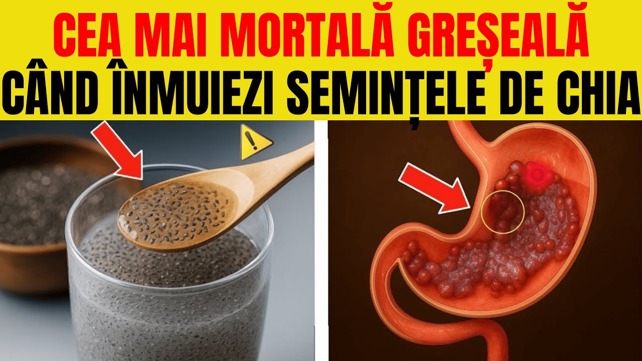 SENIORI, nu mai înmuiați semințele de chia în acest fel! 5 greșeli fatale de evitat.