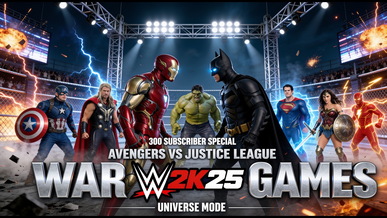 FULL MATCH: Avengers vs Justice League WAR GAMES! 300 Subscriber Special