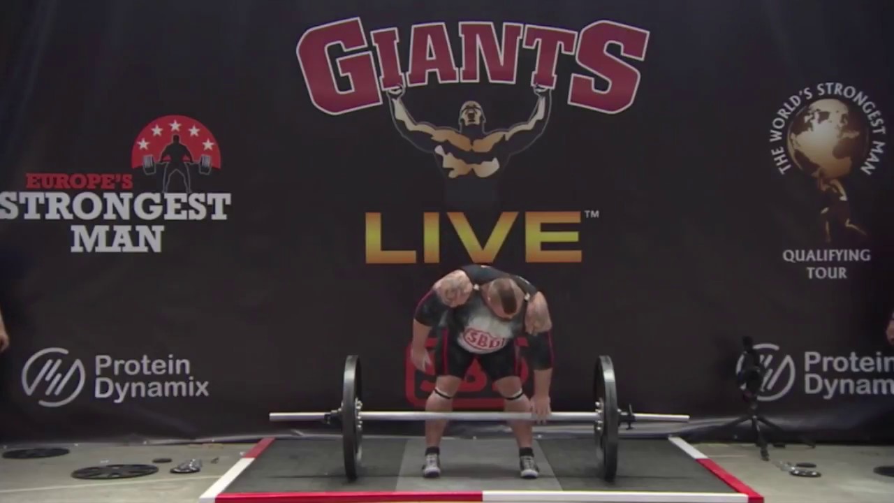 World Record | Axle Press 216kg | Eddie Hall