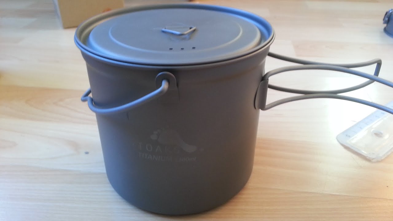 TOAKS Titanium 1100ml Pot with Bail Handle