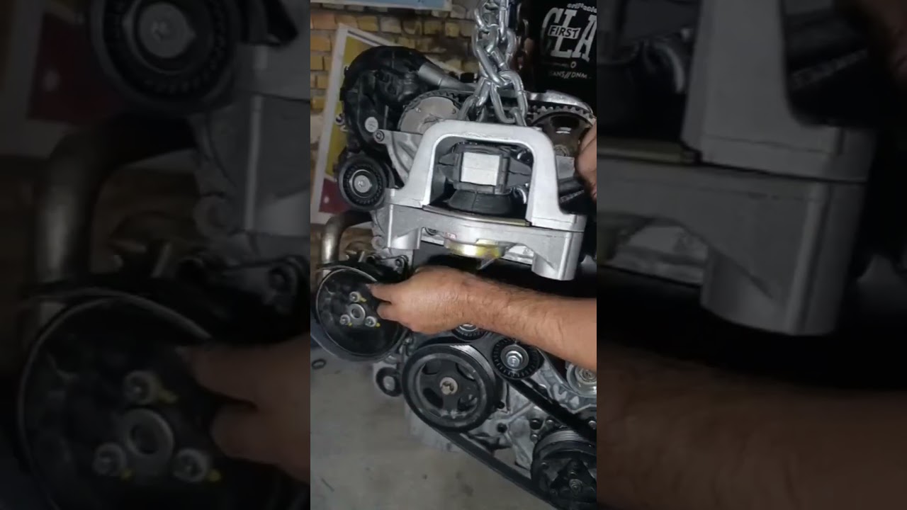 How to install the EF7 engine alternator belt #shorts #experiment #asmr #mrexperiment