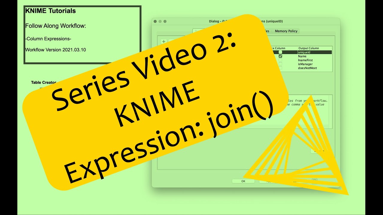 Series Video 2: KNIME Expression: join()