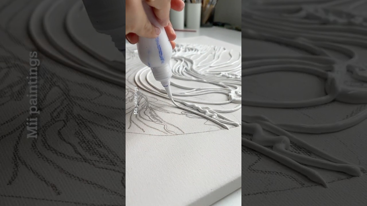 Wow! Relief wave painting