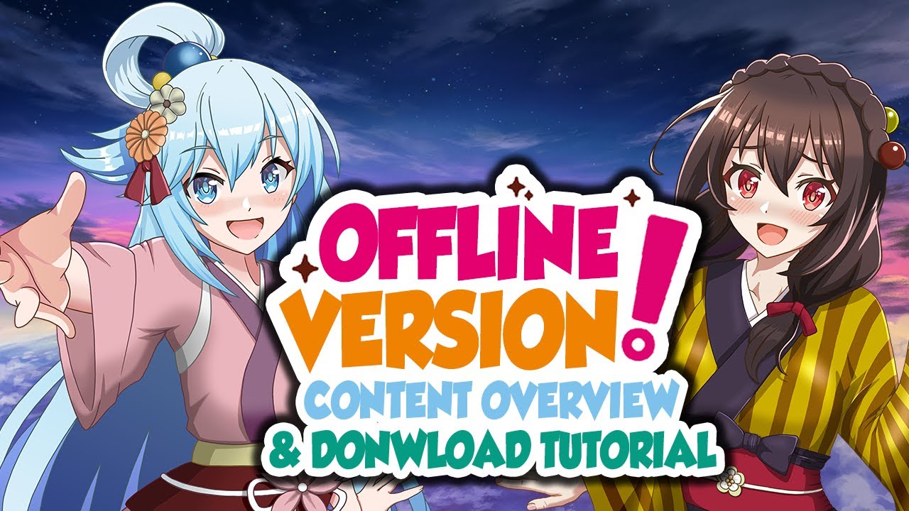 OFFLINE VERSION SHOWCASE + TUTORIAL | Konosuba Fantastic Days