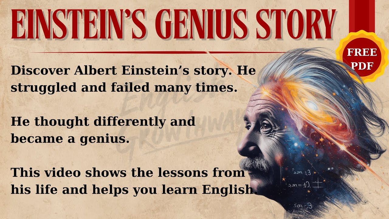 Albert Einstein’s Genius Story | Learn English Through Story | Improve Your Listening&Reading