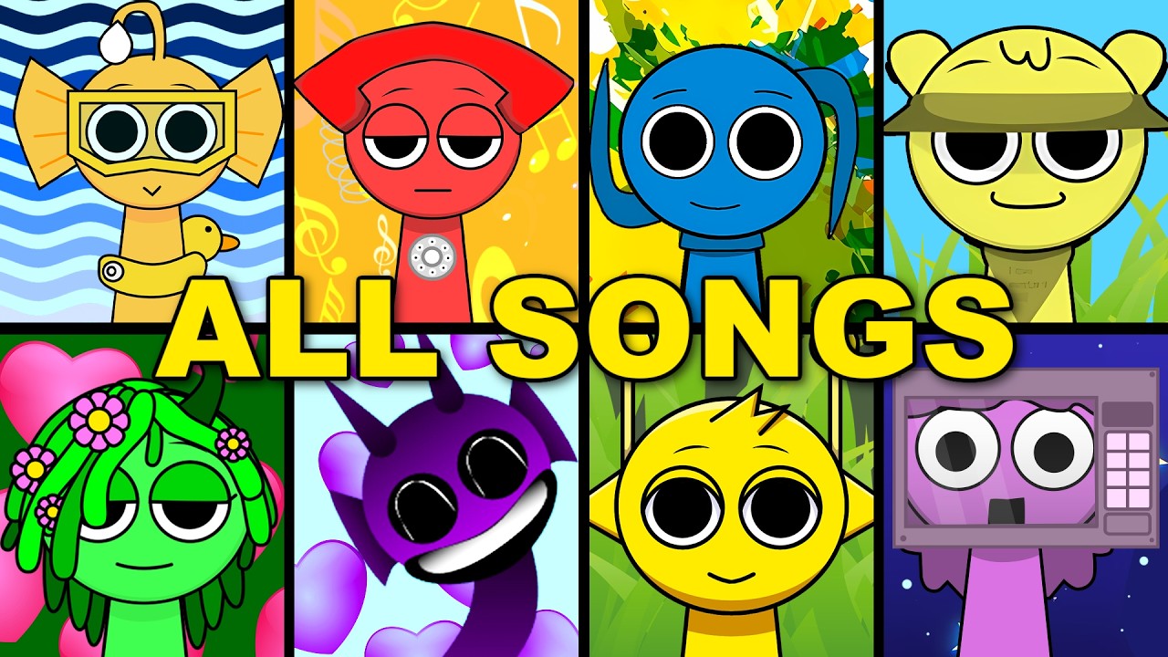 ALL Incredibox Sprunki Songs Animated Music Videos