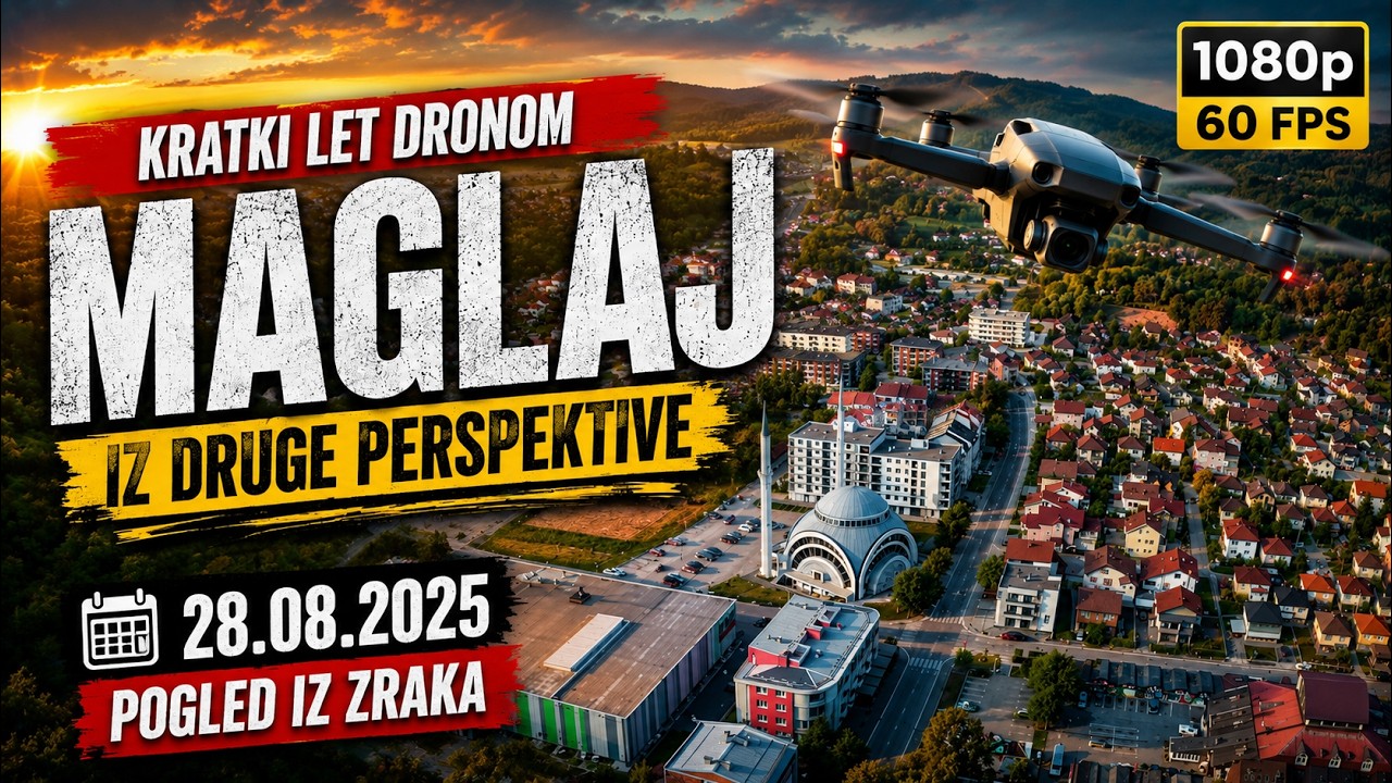 Kratki let iznad Maglaja, 28.08.2025. #maglaj #video #bosnia