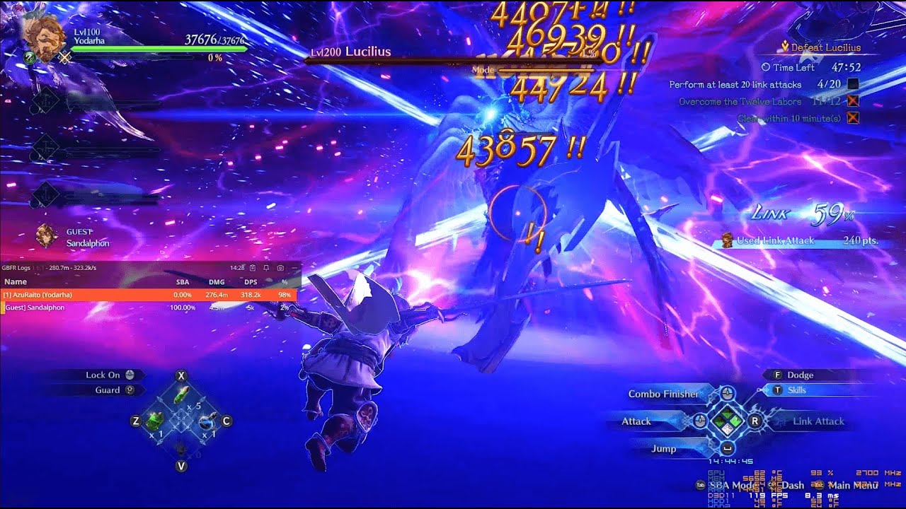 [GBF: Relink] - Lucilius Solo (Yodarha, NO FOF & MIRROR) - 12:09 IGT - 14:31 RTA