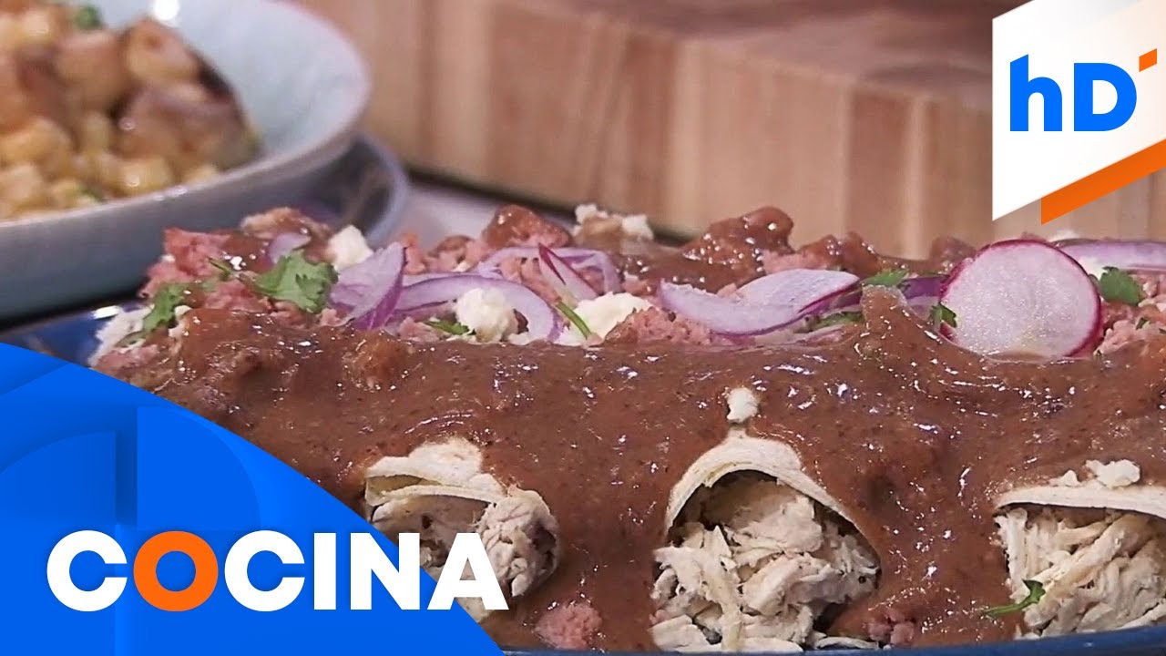 Receta de enfrijoladas con chorizo para iniciar tu día | hoyDía | Telemundo