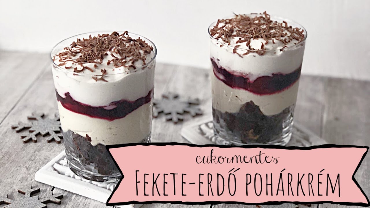 CUKORMENTES FEKETE-ERDŐ POHÁRKRÉM - GYORS ÉS EGYSZERŰ