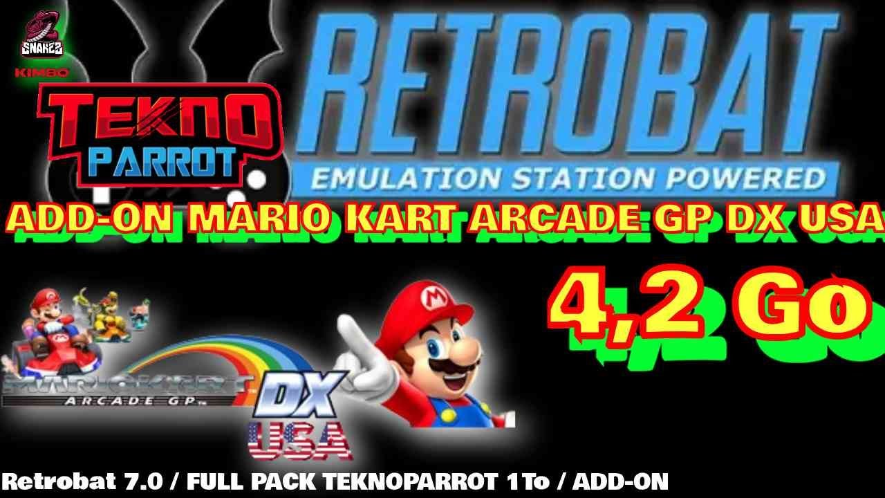 ⚠️RETROBAT 7.0 [ ADD-ON  ] - MARIO KART ARCADE GP DX USA 1.05.21 OF - TeknoParrot | 4,2 Go |⚠️