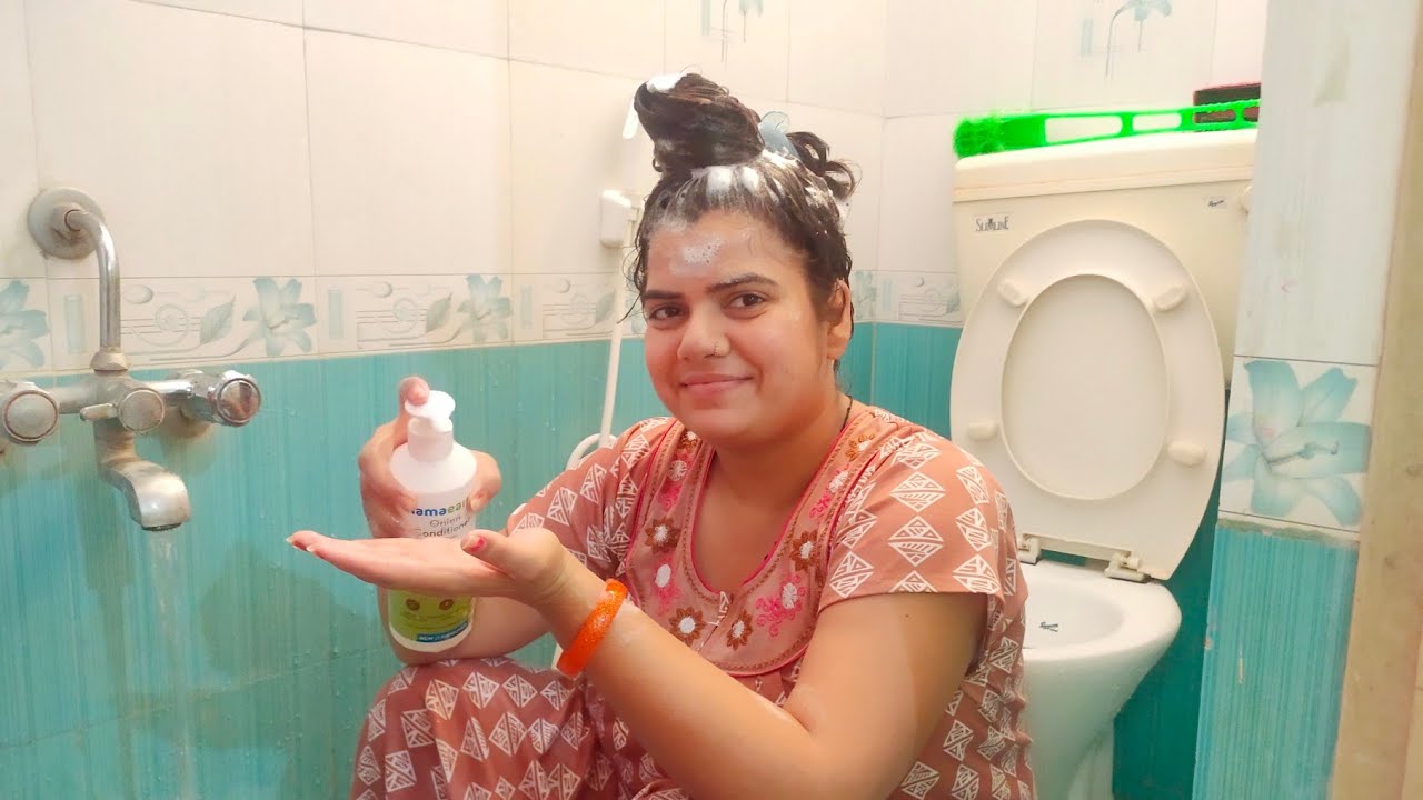 Desi bathing vlog 💞💞
