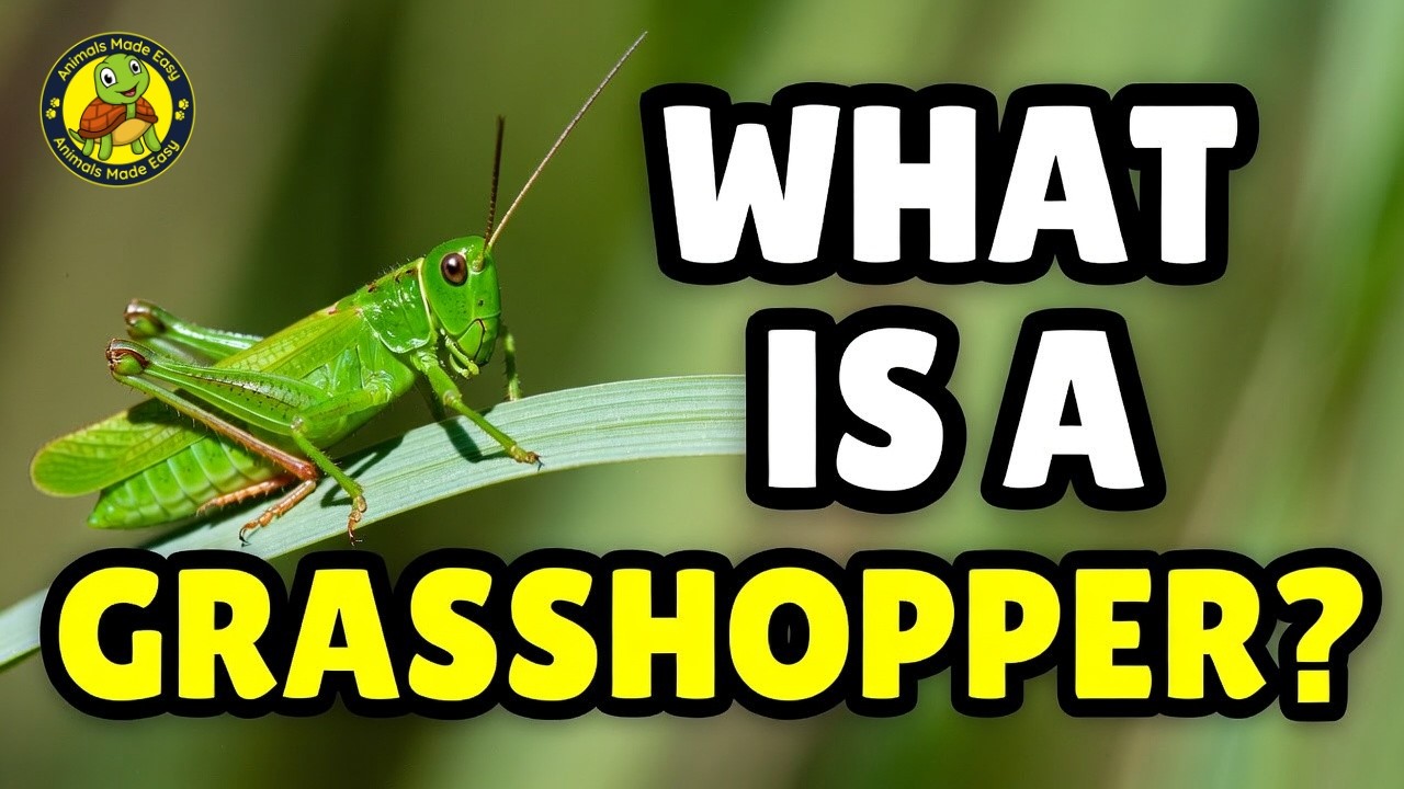 What Is a Grasshopper? | Learn About Grasshoppers for Kids | Animals Made Easy