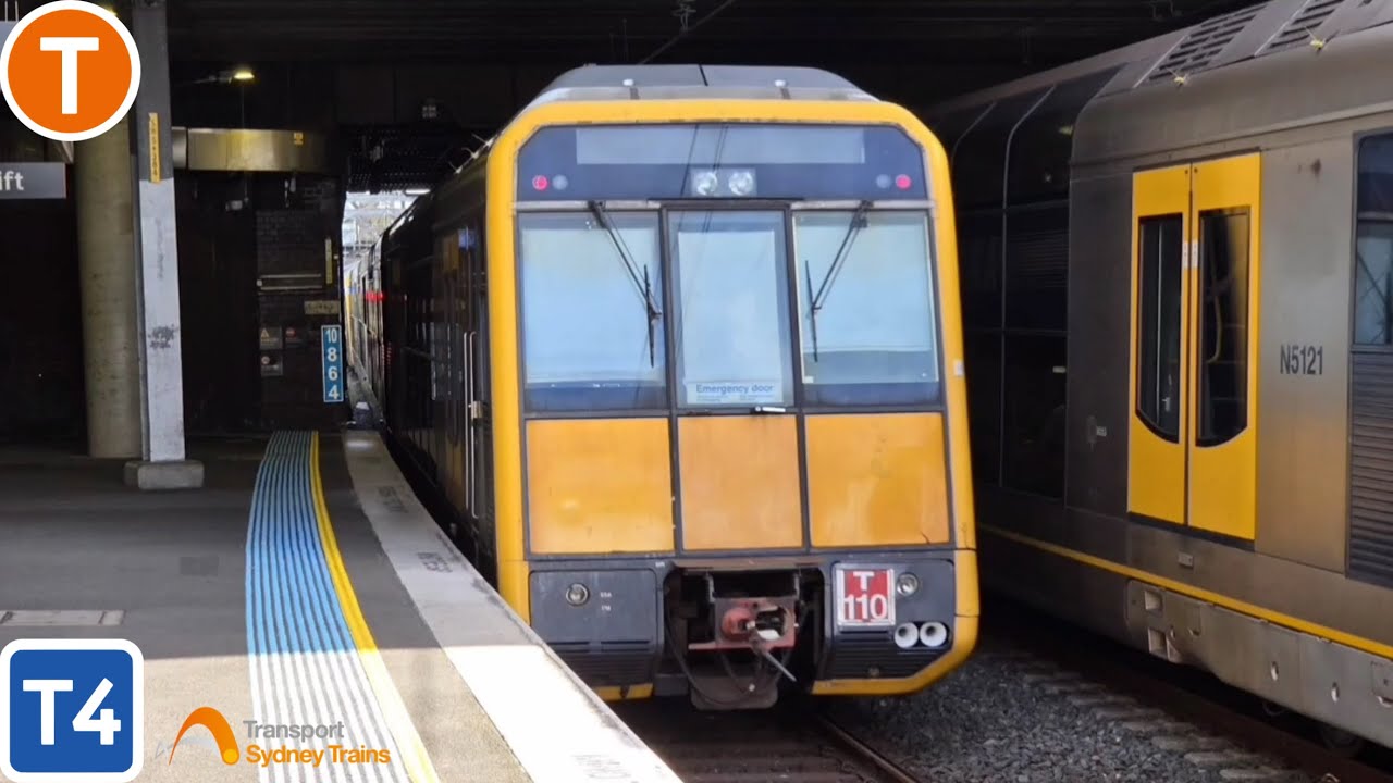 Sydney Trains T108/T110 Tangara T set train ride from Town Hall-Redfern