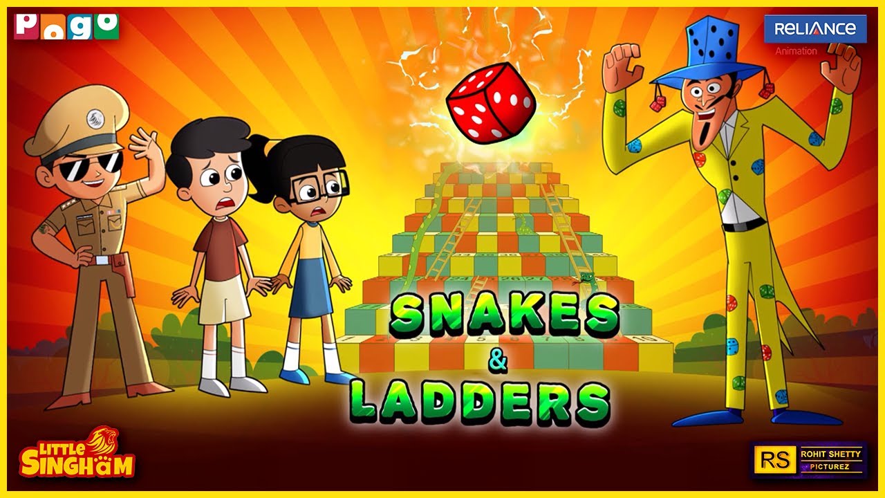 Little Singham  Snakes & Ladders Adventure | Game of Courage vs Chaturmanyu | Pogo TV | Kids Cartoon
