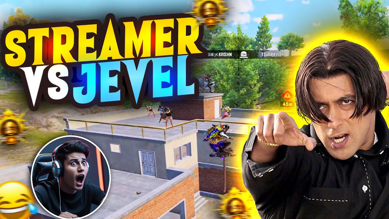 STREAMER CHALLENGE ME 🤬 | SOLO VS SQUAD INTANSE FIGHT | 1V4 | JEVEL FUNNY |