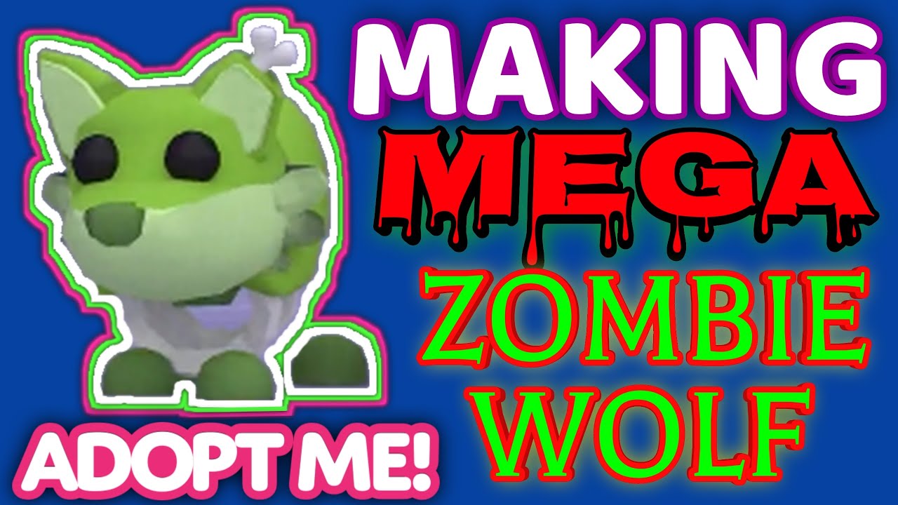 Making a MEGA ZOMBIE WOLF in ADOPT ME! #megazombiewolf